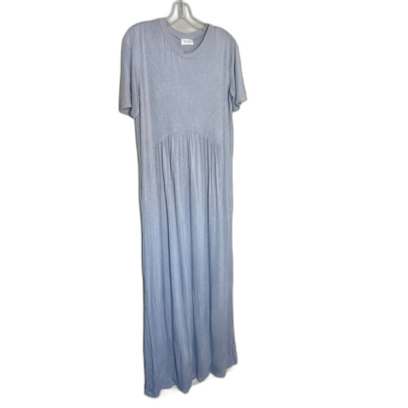 Sign Here Long Modest Gray Comfy Dress Small Oversized Long Tall - Picture 3 of 6